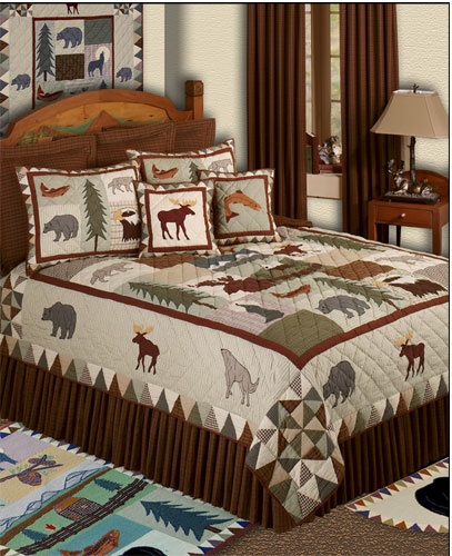 Mountain Whispers Luxury King Quilt 120"W x 106"L